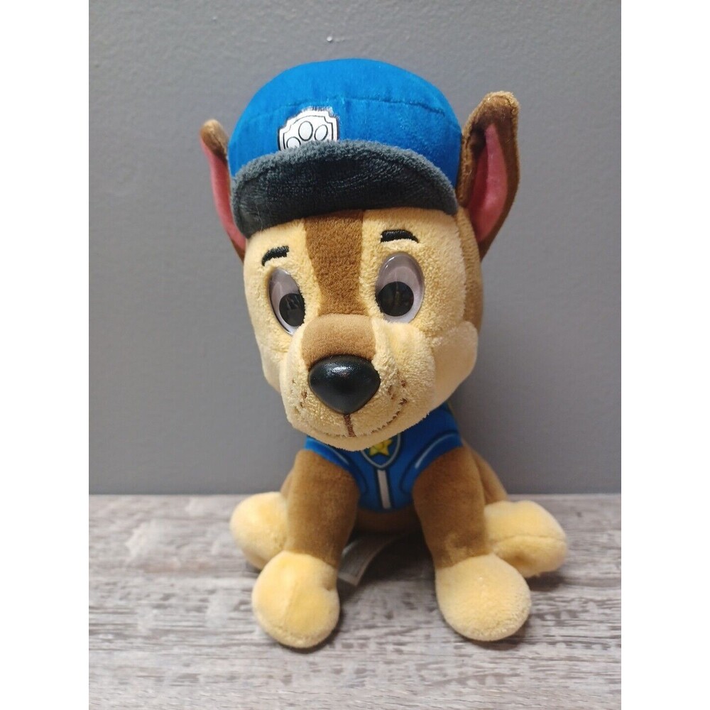 Nickelodeon Paw Patrol Chase 8" Plush Stuffed Animal Dog 2016 Spin Master
